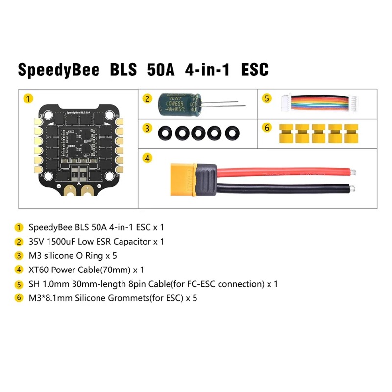 SpeedyBee F405 V3/V4 FC ESC St - Speedybee F405 V4 Bls 55A Stack recensie en prijs